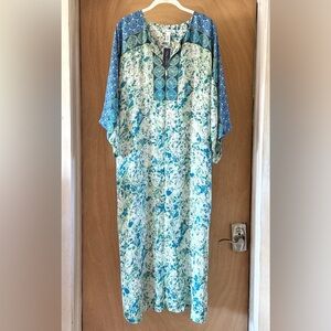 Oscar de la Renta Mystic Eclipse Print Crepe Kaftan/Dress Women’s Medium NWT